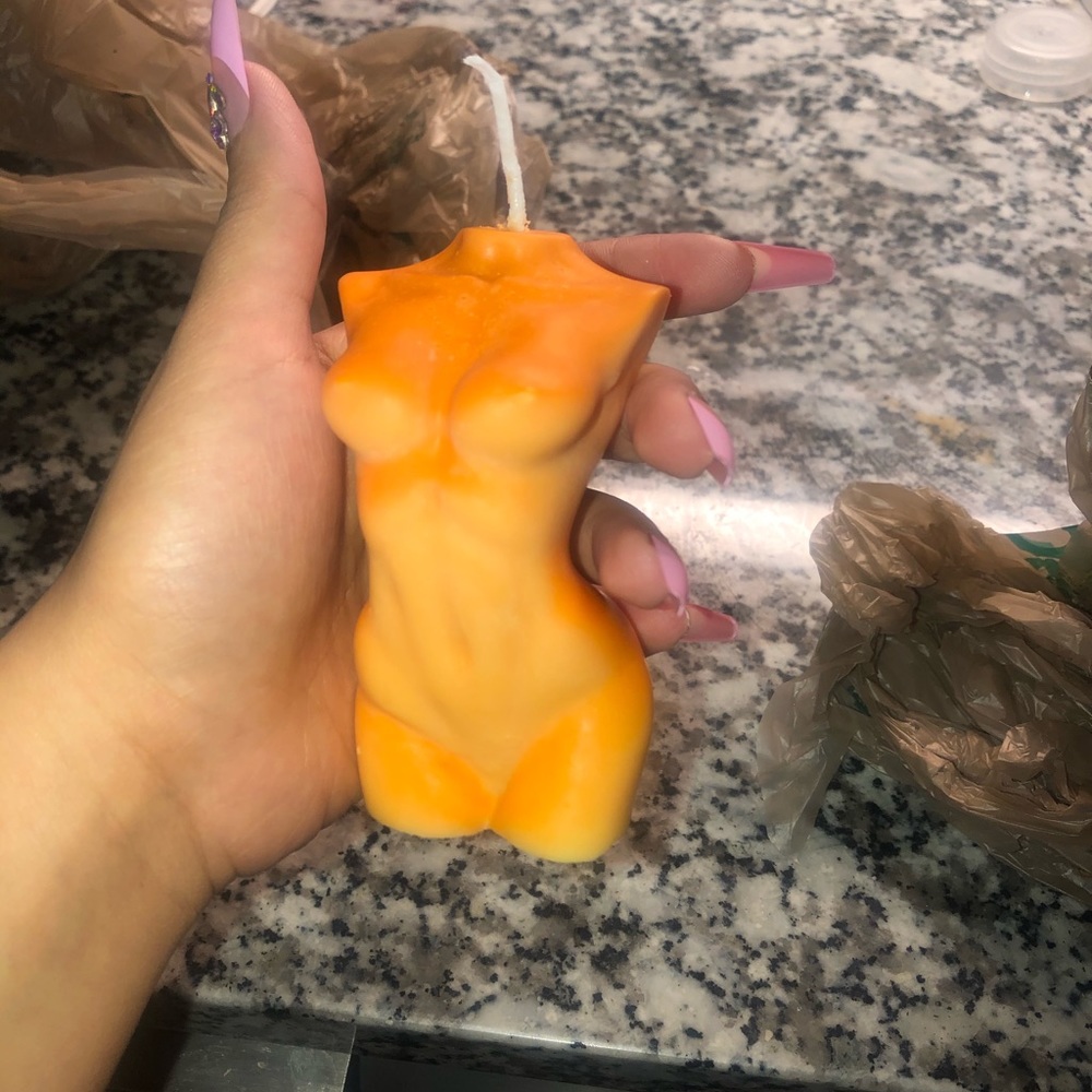 Handmade body candle